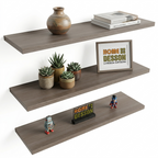 Kit de 3 Repisas Flotantes de 50cm x 15cm Decoración Moderna