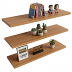 Kit de 3 Repisas Flotantes de 50cm x 15cm Decoración Moderna