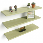 Kit de 3 Repisas Flotantes de 50cm x 15cm Decoración Moderna
